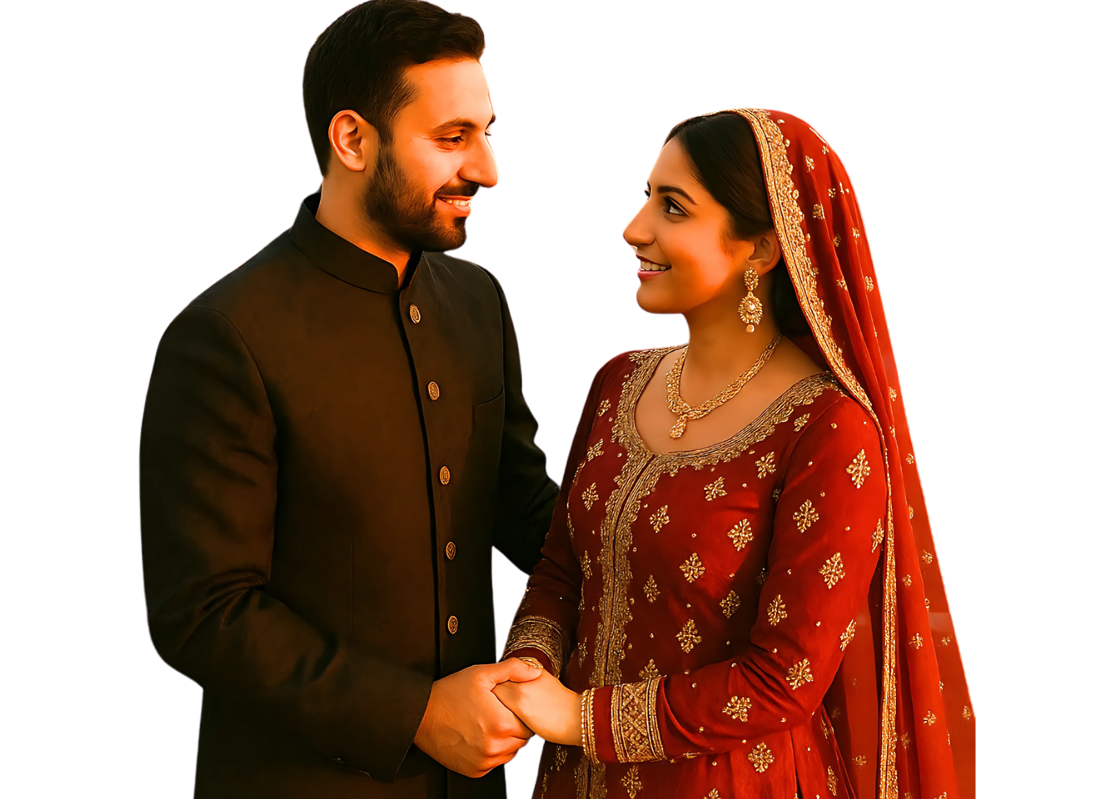 Matrimony Services in Queens Muslim couple in Queens NY representing Nikah-focused matrimonial services rooted in faith, modesty, and Islamic values